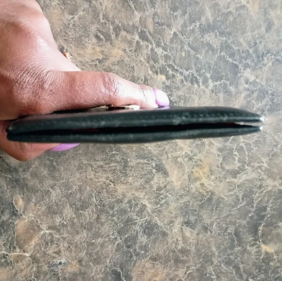 Authentic Christian Dior CD Icon Bifold Wallet – Black Grained Calfskin - Men’s - Picture 6 of 8